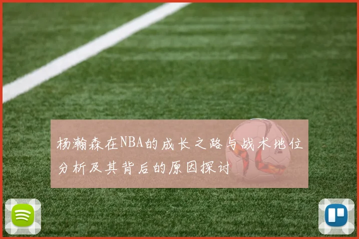 杨瀚森在NBA的成长之路与战术地位分析及其背后的原因探讨